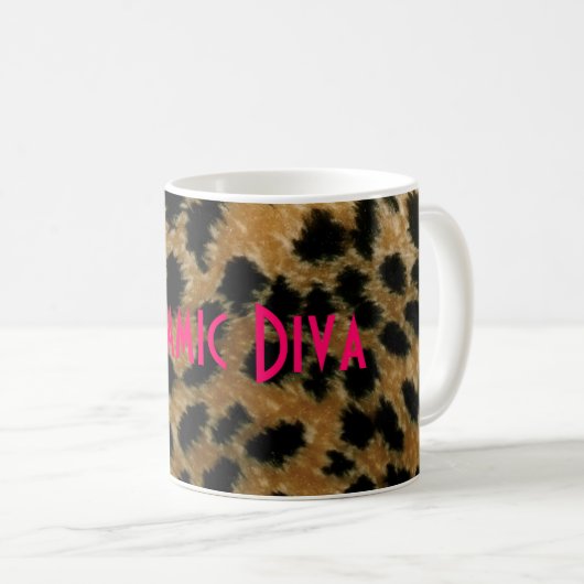 Tasse dynamique de léopard de diva (Devant droit)
