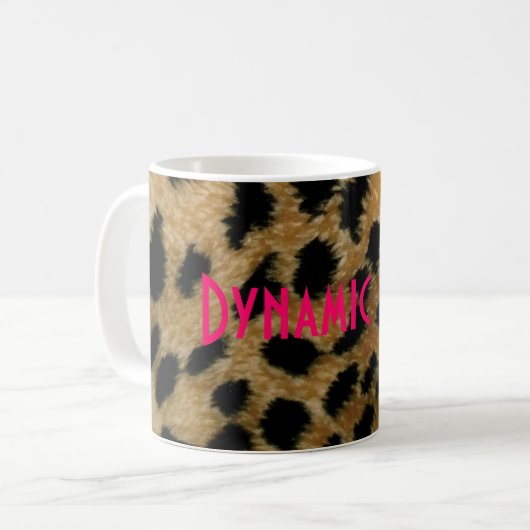Tasse dynamique de léopard de diva (Devant gauche)
