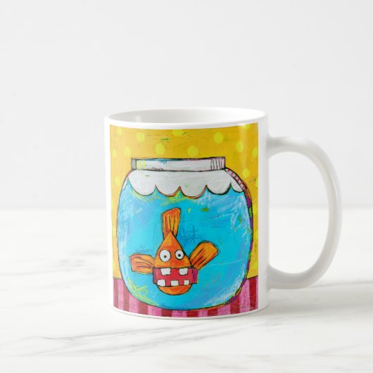 Tasse ébranlée de poisson rouge (Droite)