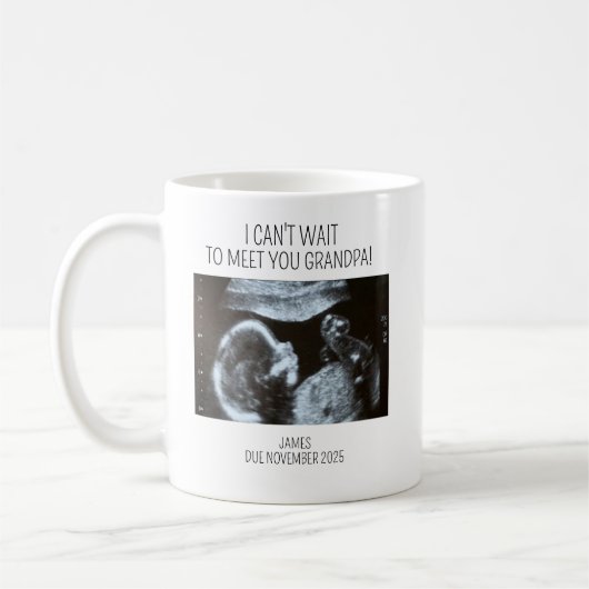 Tasse échographie, Sonogramme de bébé, Cadeaux per (Gauche)