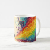 Tasse Éclatement Arc-en-ciel (Devant droit)