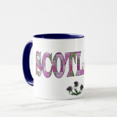 Tasse écossaise de cadeau de chardon (Devant gauche)