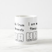 Tasse écossaise de nom de table périodique (Centre)