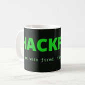 Tasse Écran Titre Hackfest (Devant gauche)