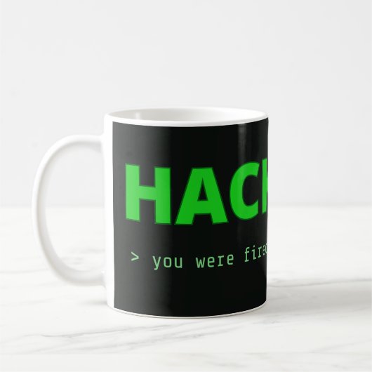 Tasse Écran Titre Hackfest (Gauche)