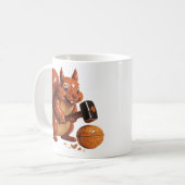 Tasse Écureuil Drôle avec Marteau (Devant gauche)