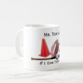 Tasse Editable de professeur de gymnase #1 (Devant gauche)