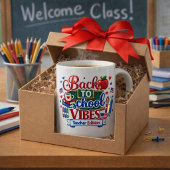 Tasse Édition Enseignant Vibes Retour à l'école