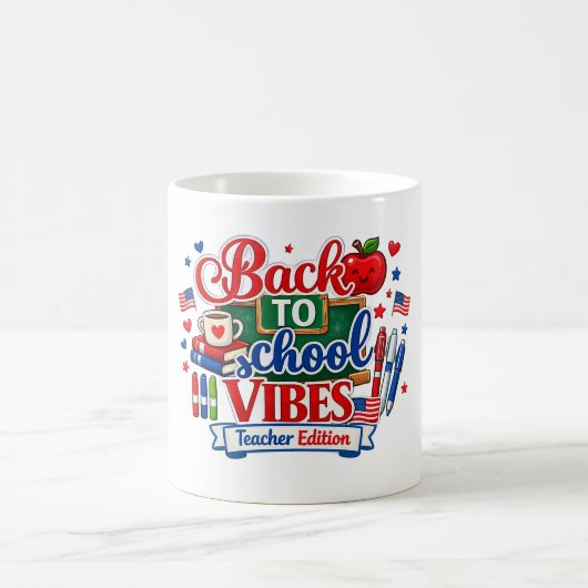 Tasse Édition Enseignant Vibes Retour à l'école
