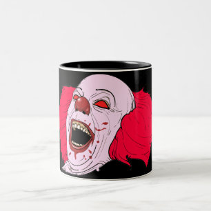 tasse effrayante de clown