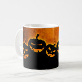 Tasse effrayante Jack-O-Lantern Halloween (Devant gauche)