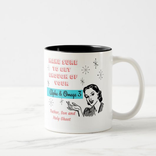 Tasse effrontée de Jésus années 1950 chrétiennes (Droit)