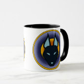 Tasse égyptienne antique de logo d'Anubis de Dieu (Devant droit)