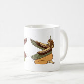 Tasse égyptienne jumelle de déesses (Devant droit)