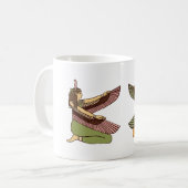 Tasse égyptienne jumelle de déesses (Devant gauche)