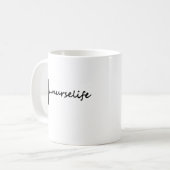 Tasse EKG de la vie d'infirmière (Devant gauche)