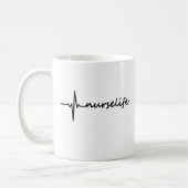 Tasse EKG de la vie d'infirmière (Gauche)