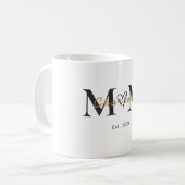 Tasse élégante avec nom de maman et année d'établi (Devant gauche)