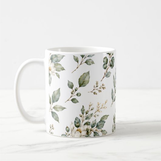 Tasse Élégante Botanique Eucalyptus (Gauche)