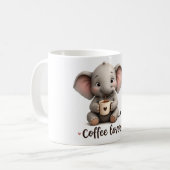 Tasse Éléphant Amateur de Café (Devant gauche)