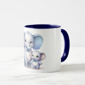Tasse éléphant Père et Fils (Devant droit)