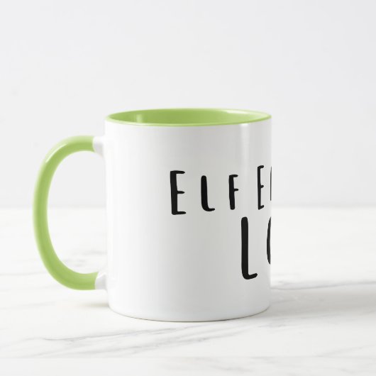 Tasse Elf Energy : drôle de basse, épuisée (Gauche)