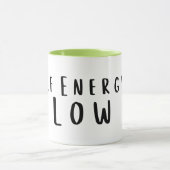 Tasse Elf Energy : drôle de basse, épuisée (Centre)