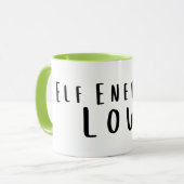 Tasse Elf Energy : drôle de basse, épuisée (Devant gauche)