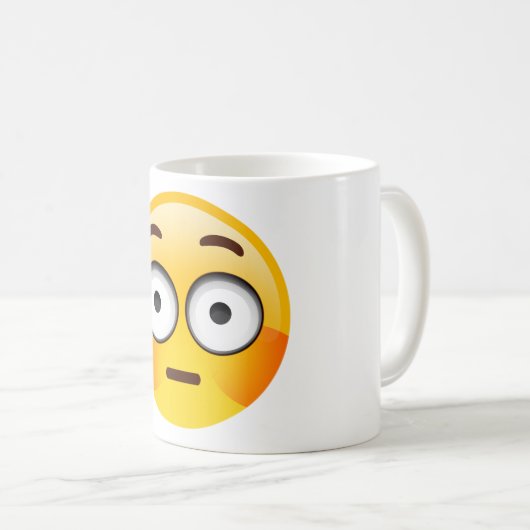 Tasse Embarrassed d'Emoji (Devant droit)