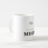 Tasse empreinte de patte amateur de chat drôle cou (Devant gauche)