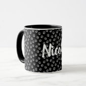 Tasse Empreinte de Patte Avec Nom (Devant gauche)