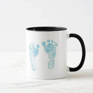 Tasse empreinte de pied de bébé