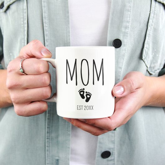 Tasse Empreintes de Bébé Maman Fée. 20XX