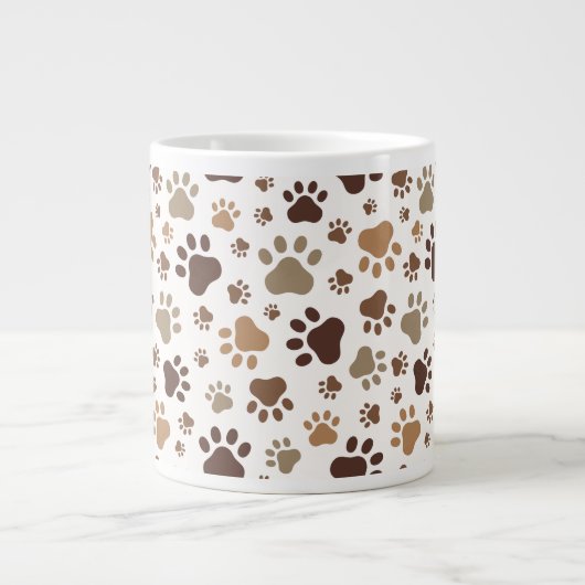 Tasse Empreintes de Patte Sales (Devant)