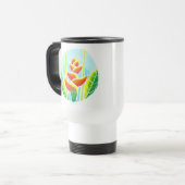 Tasse en acier de voyage de batik tropical de (Devant gauche)
