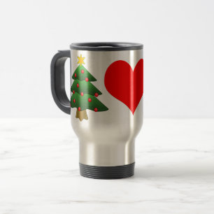 Tasse en acier inoxydable 15 oz Cœur Rouge d'Arbre