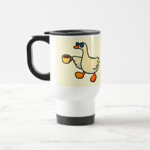 Tasse en acier inoxydable avec un canard mignon et