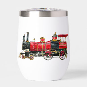 Tasse en acier inoxydable Train Vintage Esthétique