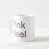 Tasse en acier rose (Devant gauche)