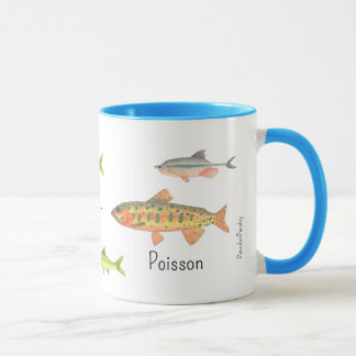Tasse en aquarelle de poissons nativos du Colorado