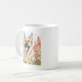 Tasse en aquarelle Norwegian Elkhound (Devant gauche)