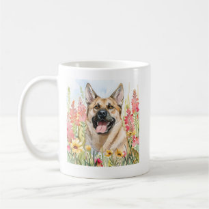Tasse en aquarelle Norwegian Elkhound