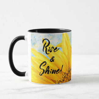 Tasse en aquarelle Tournesol Rise & Shine