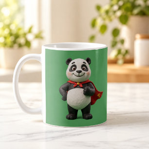 Tasse en argile de dessin animé Héroïque Panda Mig