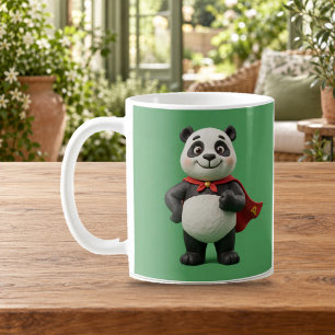 Tasse en argile de dessin animé Héroïque Panda Mig