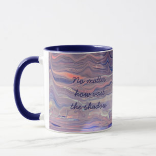 Tasse en art de versement acrylique de lever de so
