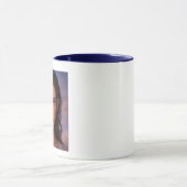 Tasse en art numérique Fille constellée de taches (Centre)