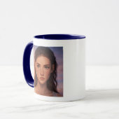 Tasse en art numérique Fille constellée de taches (Devant gauche)