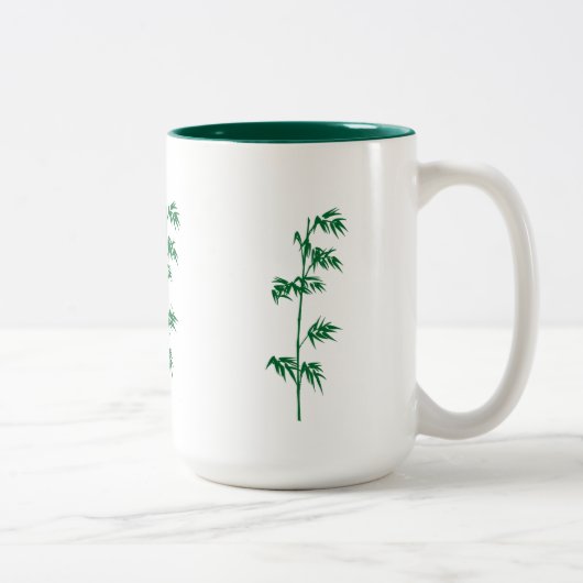 Tasse en bambou verte (Droit)