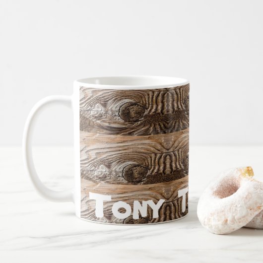 Tasse en bois (Avec donut)